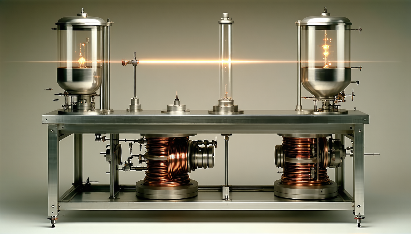 Illustration accompanying Physicists dropped one arm of a superposed atom to test Einstein's equivalence principle