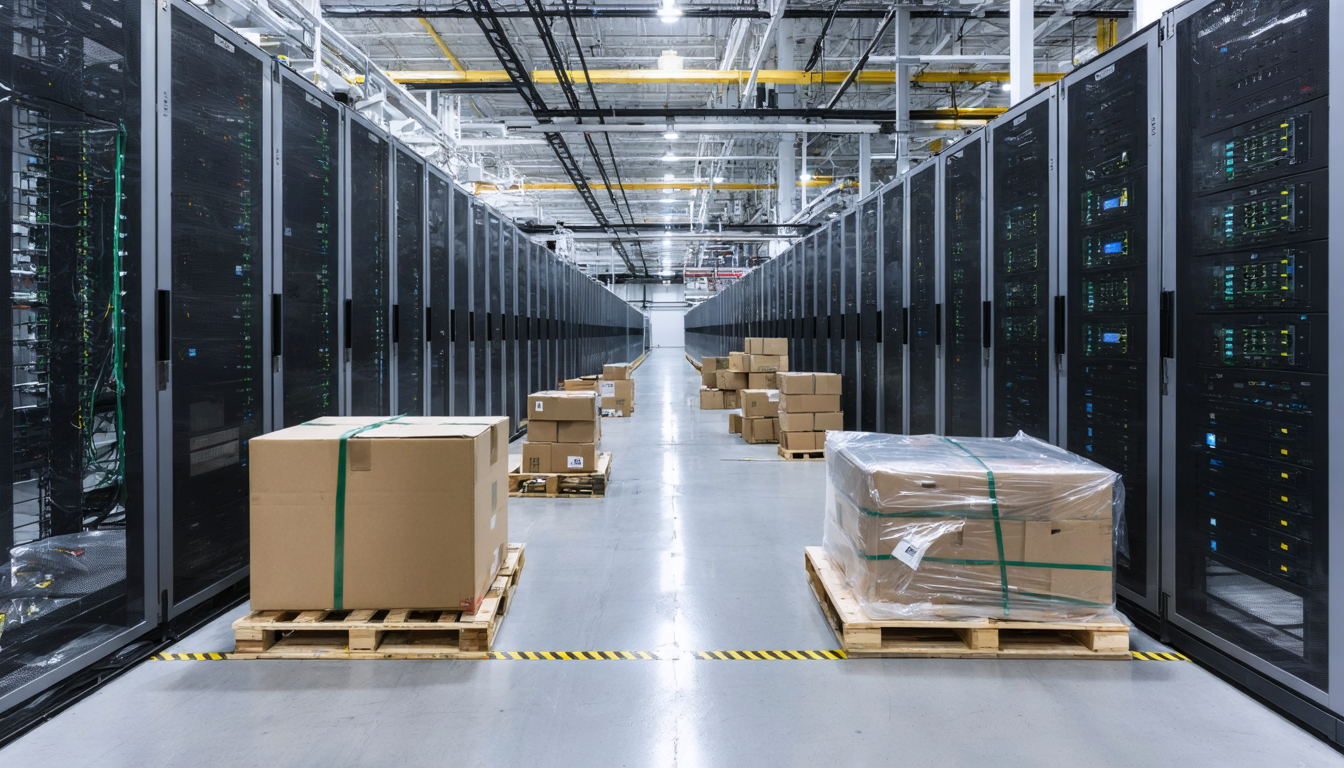 Artwork accompanying NTT Data CEO puts AI data center equipment waits at 42 weeks