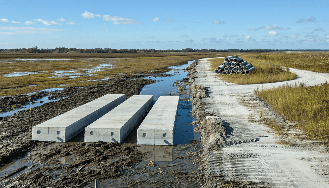 Illustration accompanying Managed retreat has a budget line now, and it buys land instead of concrete
