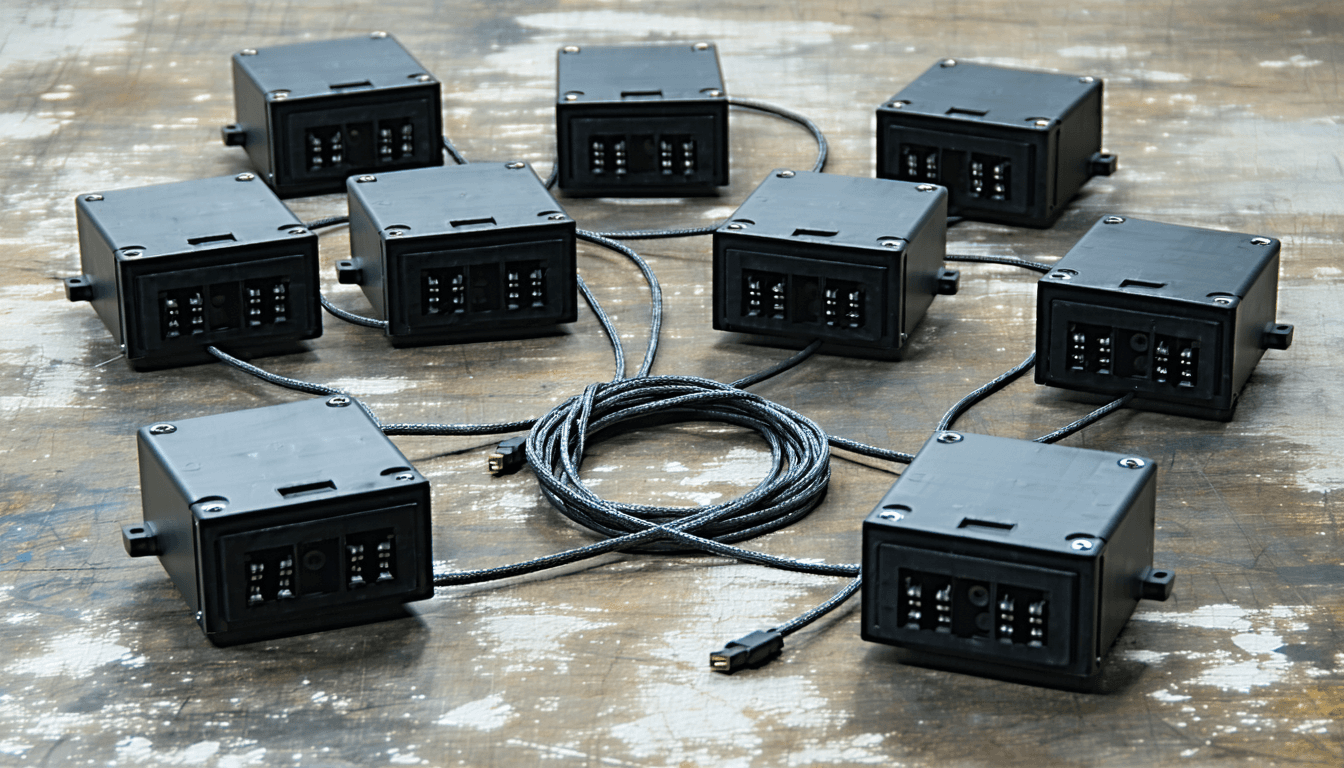 Illustration accompanying Wiring, not headcount: same agent task swung from 70% worse to 81% better on topology alone