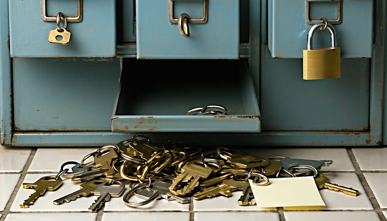 Illustration accompanying A memory note is not a gate: blocking credential reads with a PreToolUse hook