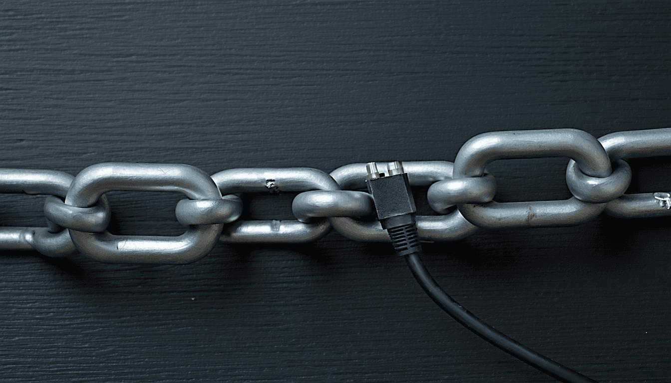 Illustration accompanying The agent stack's attack surface is trust: pin the deps, audit the MCP servers