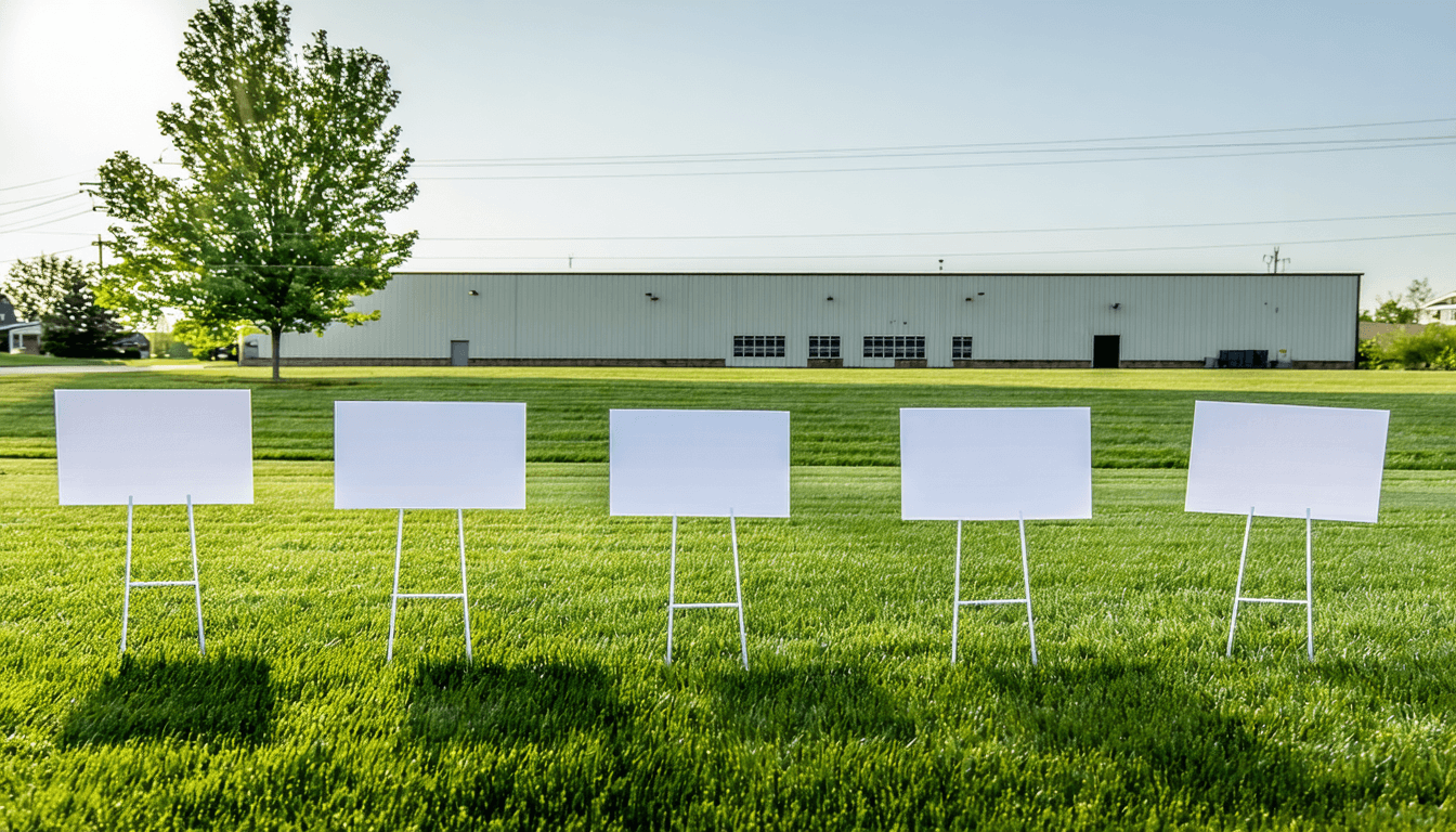 Illustration accompanying Data centers are now a ballot issue in 40% of US races, and roadmaps have not priced that in