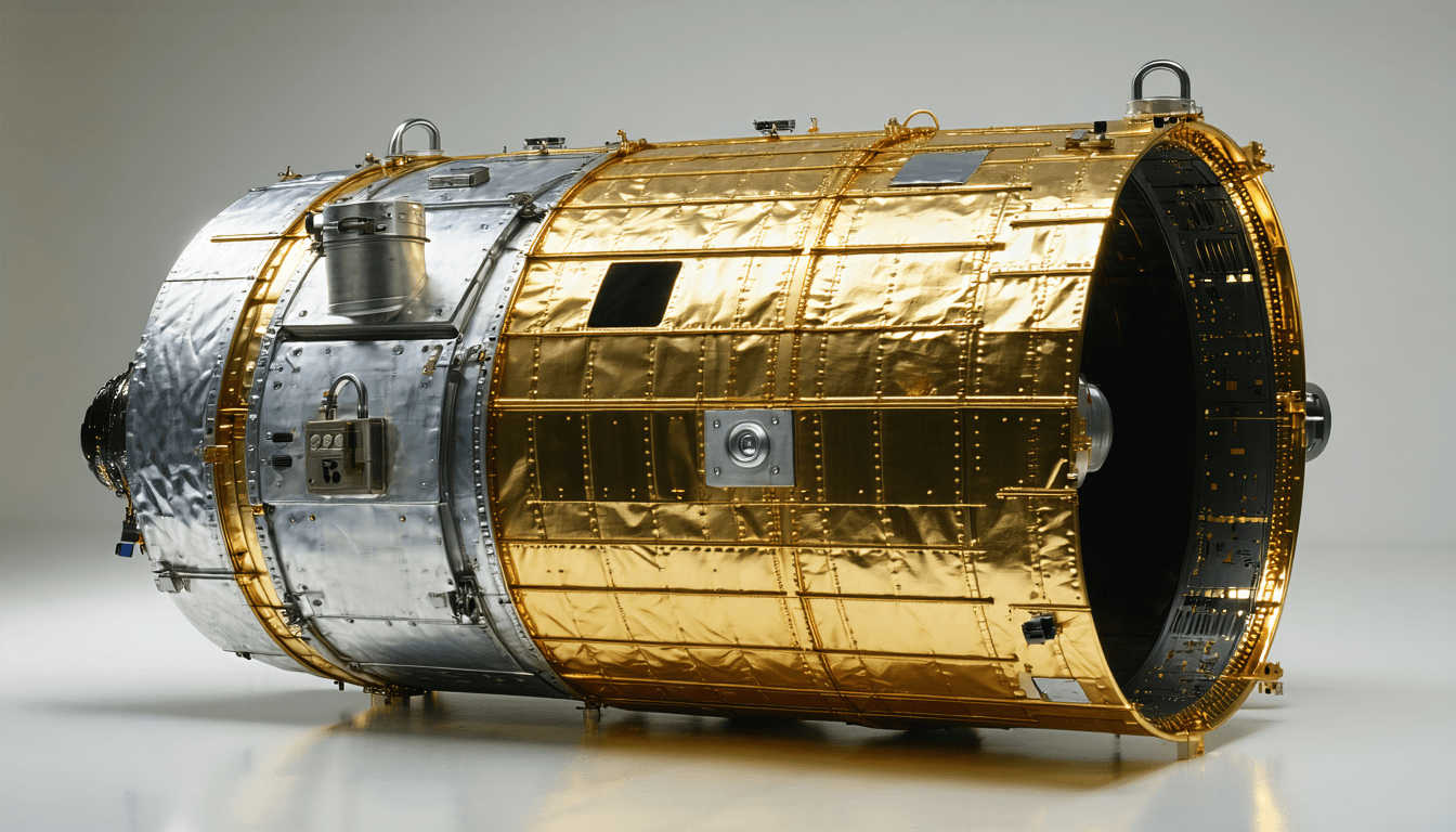 Illustration accompanying Northrop Grumman and Aeronix aim to encrypt satellite data while it is being processed