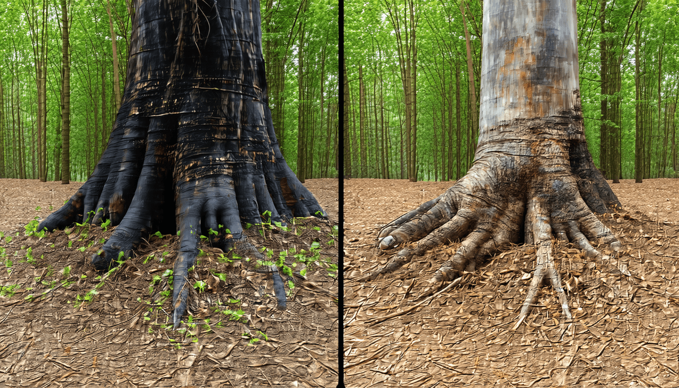 Illustration accompanying Dieback's bill comes due in soil, not just in dead grasstrees