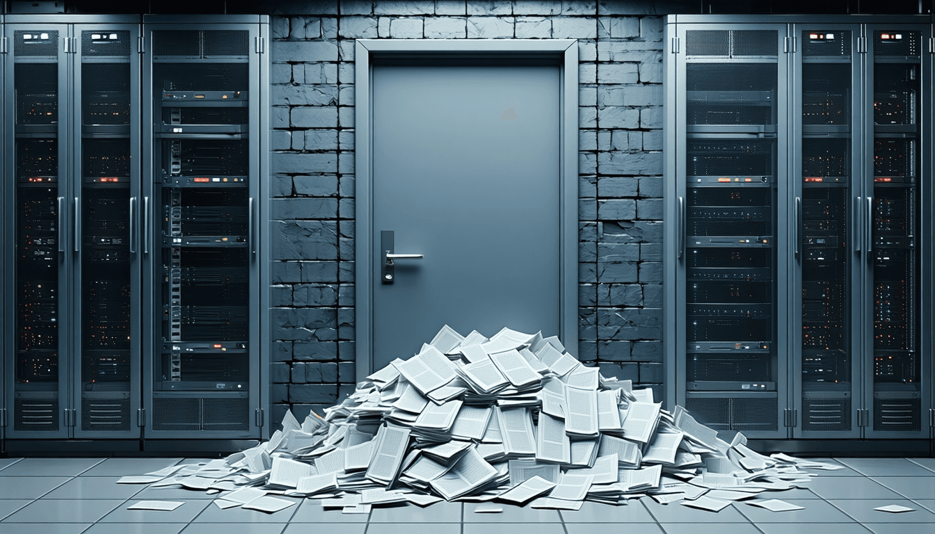 Illustration accompanying 8,900 hostile requests, none of them dangerous: reading a Next.js site's own edge log