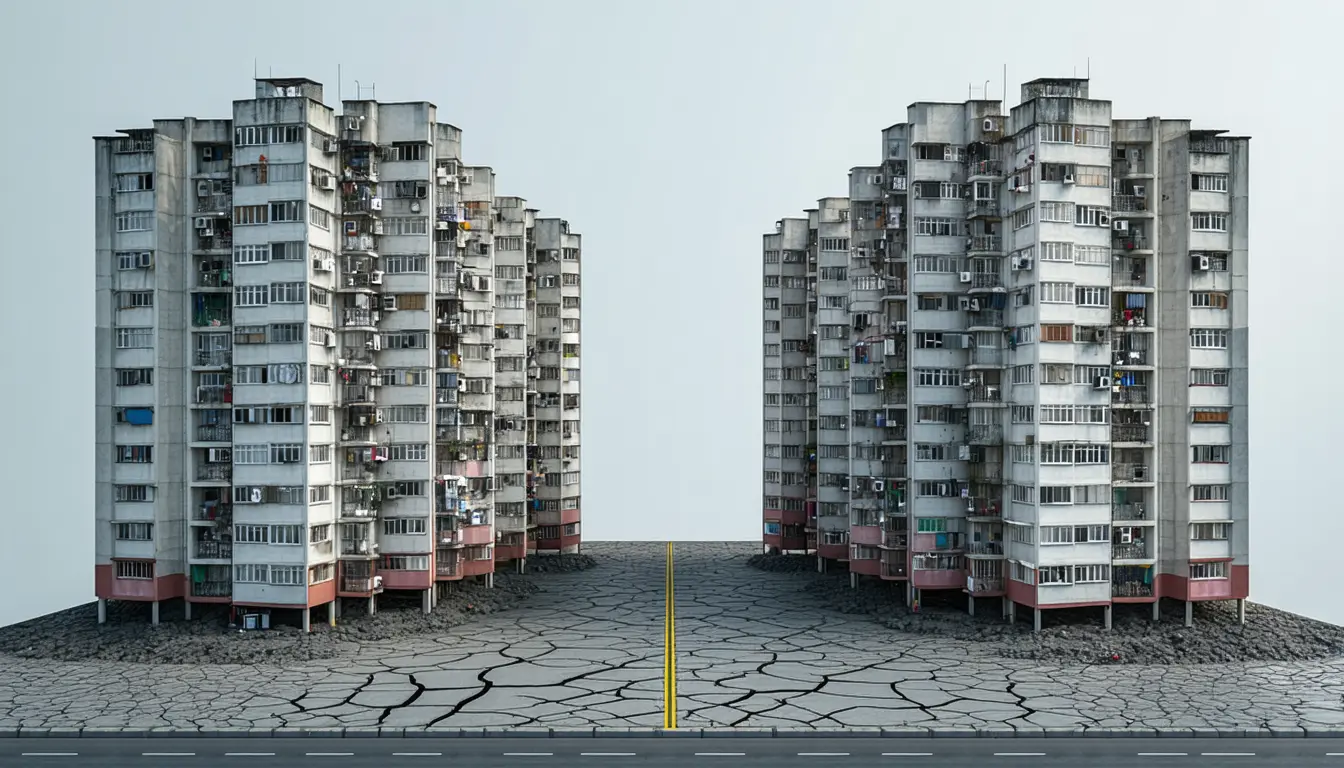 Illustration accompanying China property: 37 months of falling prices, and resale is dropping three times faster