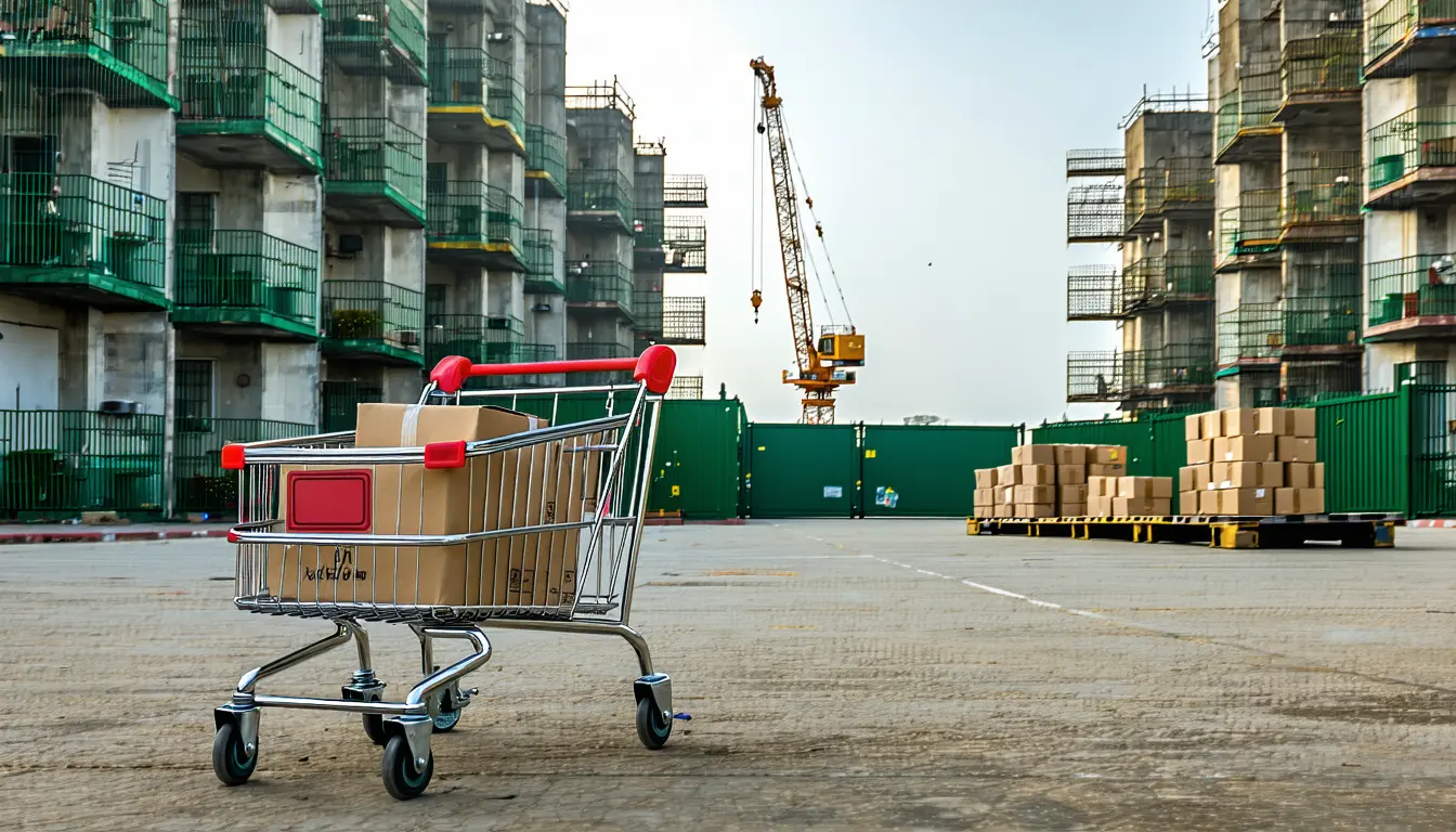 Illustration accompanying China's July data says underwrite the consumer, not the factory
