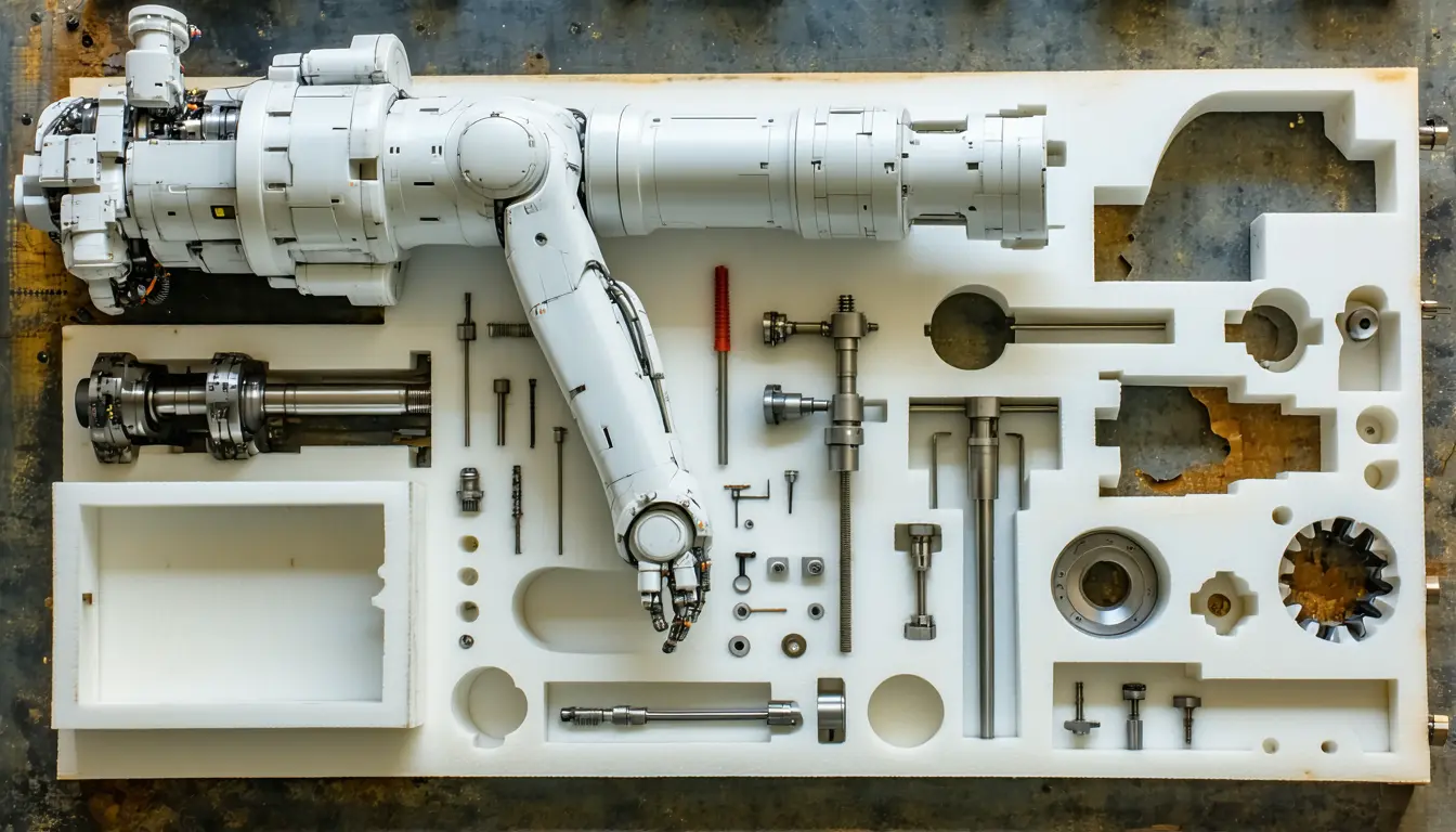 Illustration accompanying The binding constraint on U.S. robotics is now the bill of materials, not the model