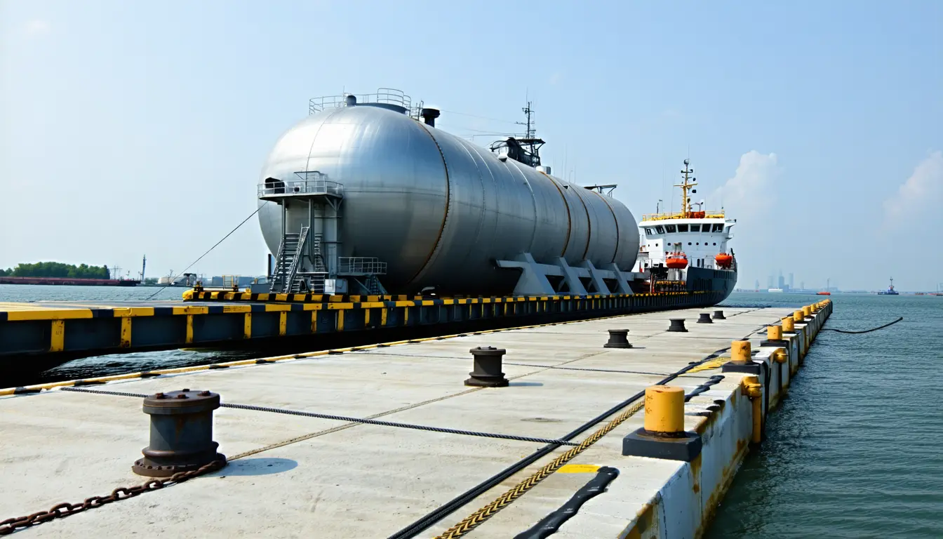 Illustration accompanying A barge, a berth lease and a standards deal: how nuclear gets back into California