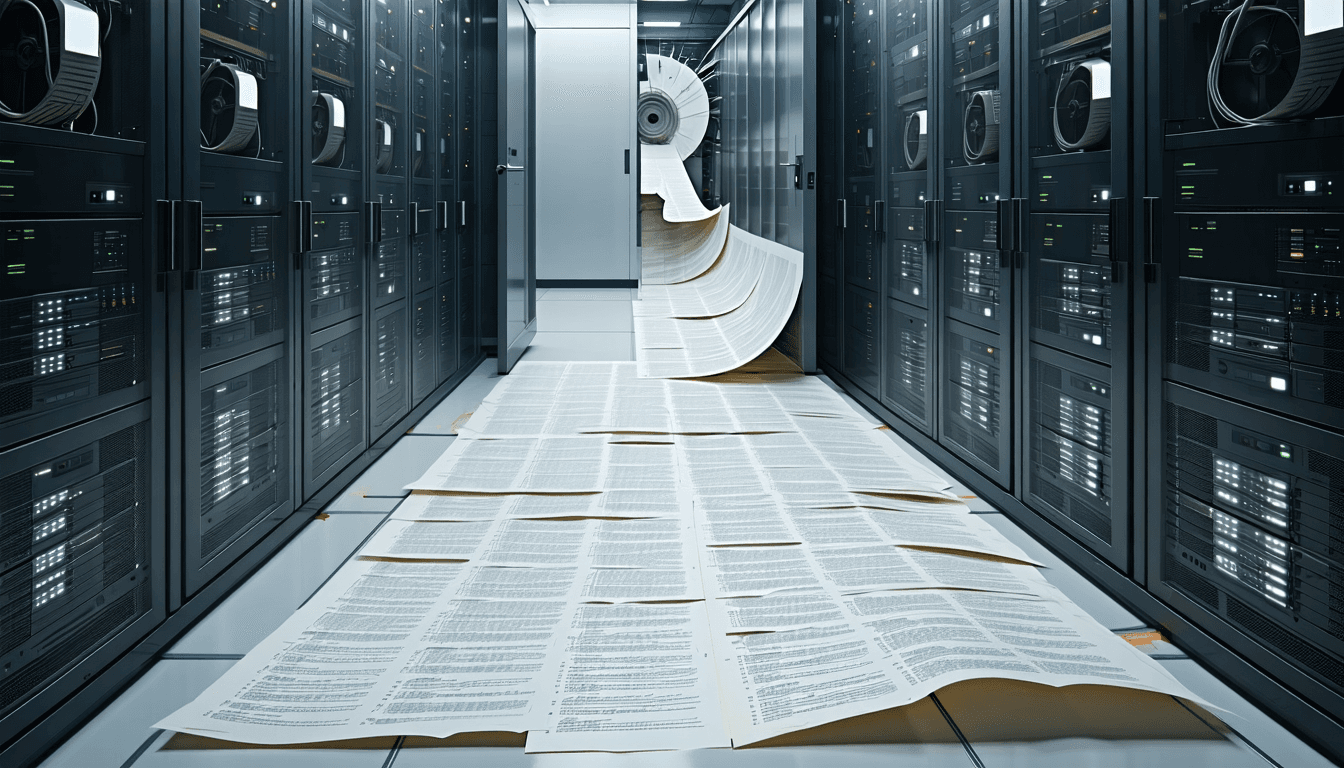 Illustration accompanying Hypercubic's $5.3M bet: the hard part of COBOL migration is reading the code, not writing it
