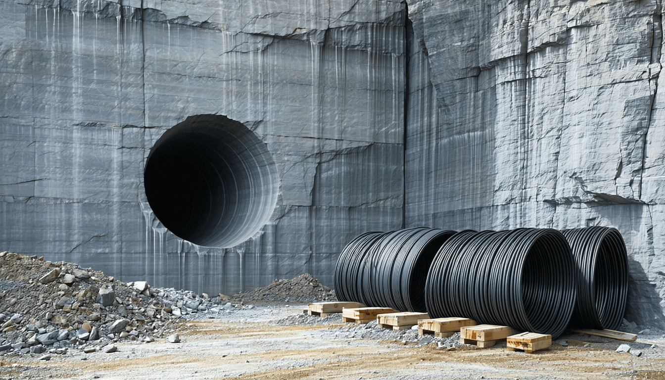 Illustration accompanying Plasma boring's honest state of the art is three metres of granite