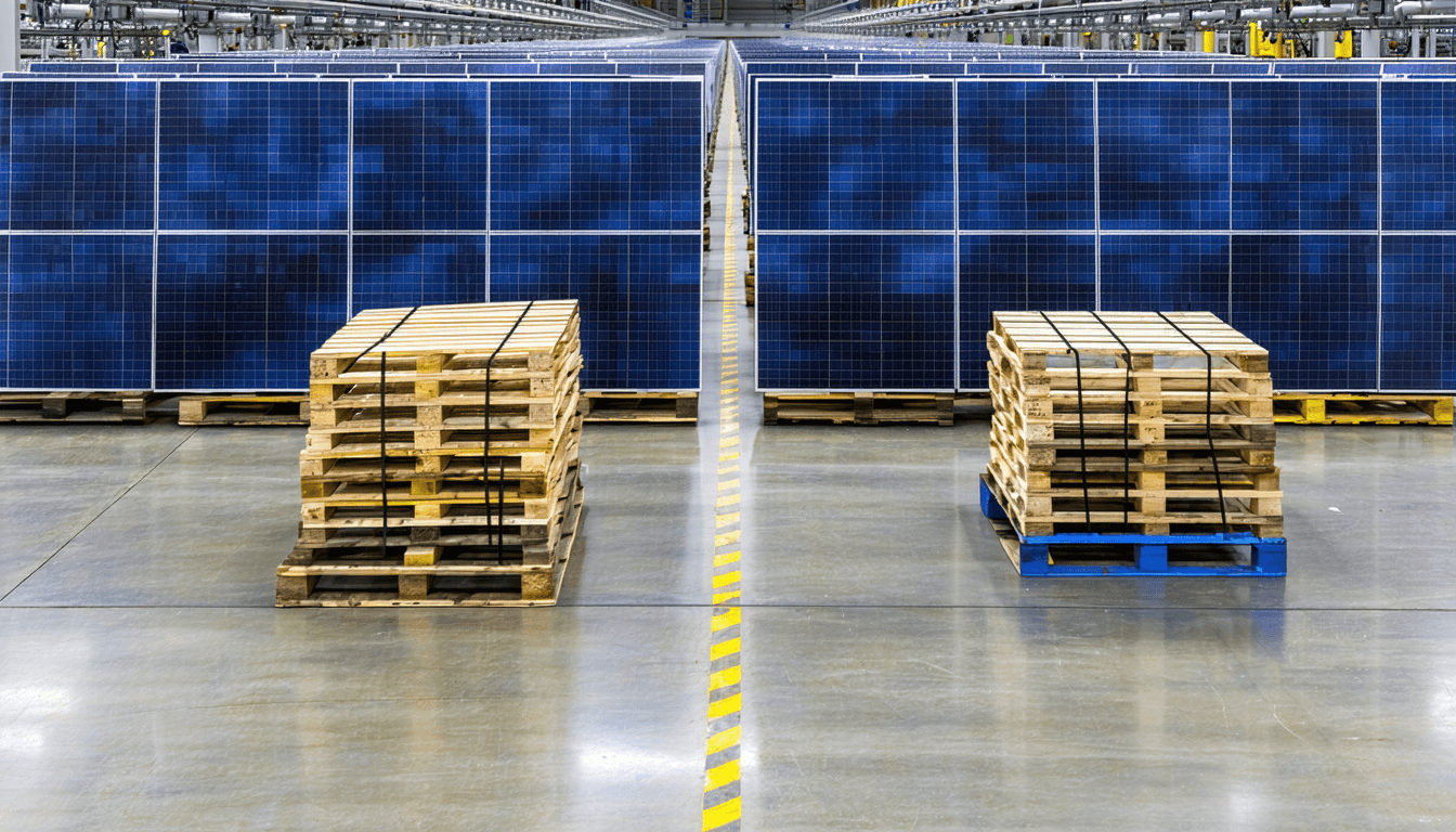 Illustration accompanying Solar got cheap in factories, not in subsidy bills, and a Hormuz shock tests the difference