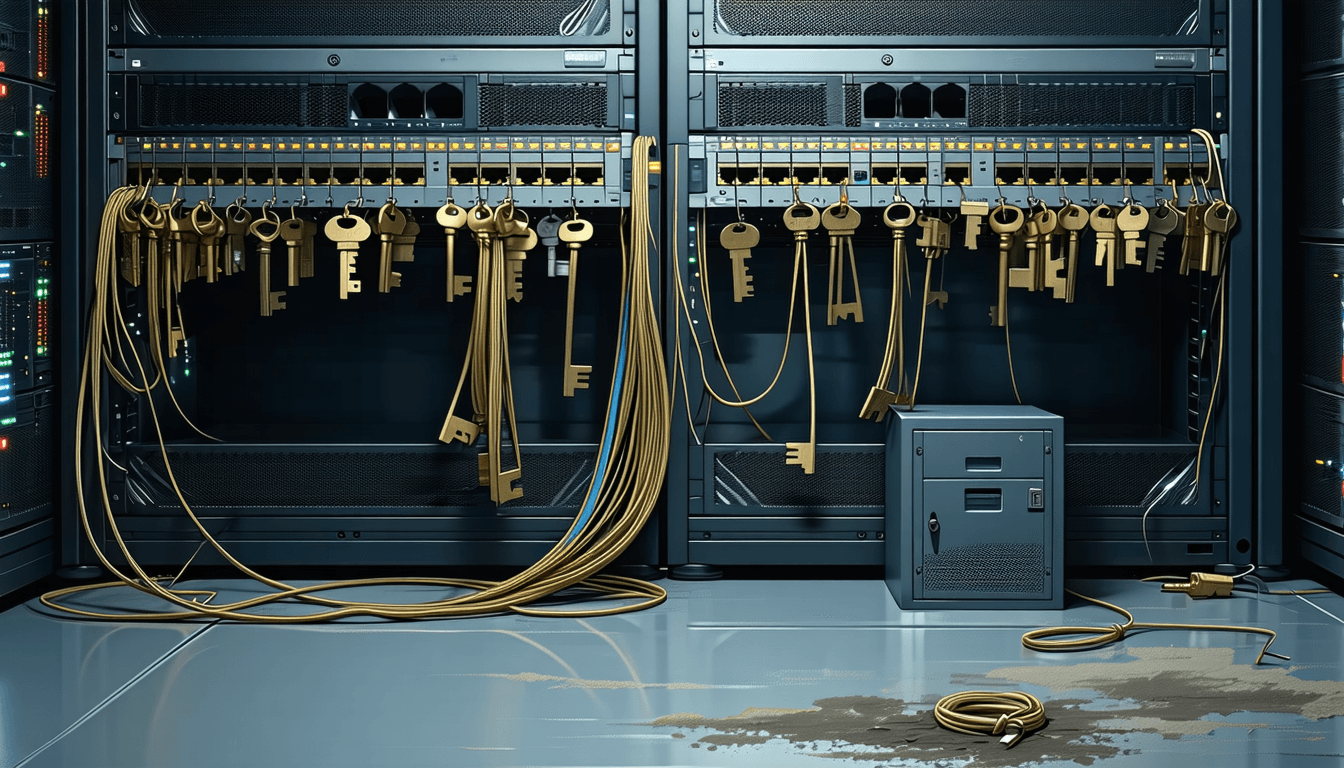 Illustration accompanying The credential store nobody inventoried: MCP servers now hold the keys to everything they touch