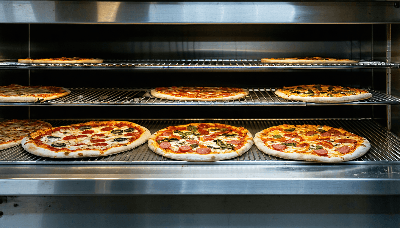 Illustration accompanying Yum's best AI result is a pizza that waits for the driver