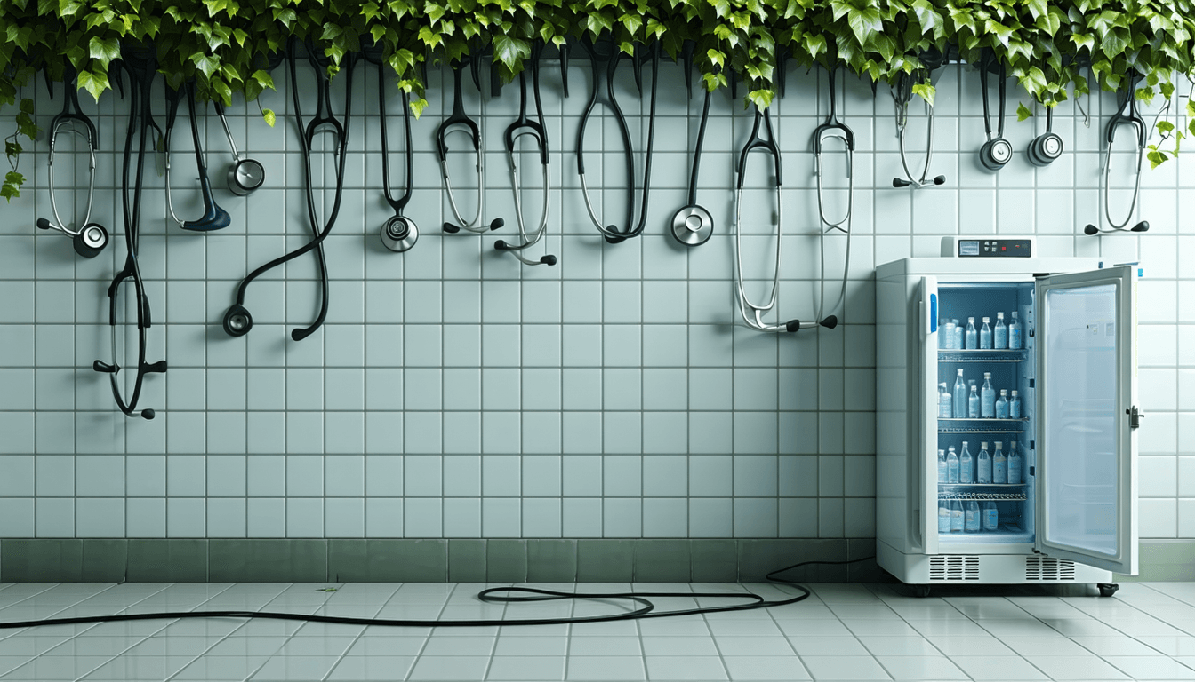 Illustration accompanying Cuba has 2.6 times America's doctors per capita. The grid took the health system anyway.