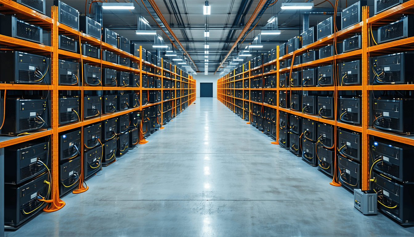 Illustration accompanying Keel turns off all four US bitcoin mines and waits until 2027 for the first data center dollar