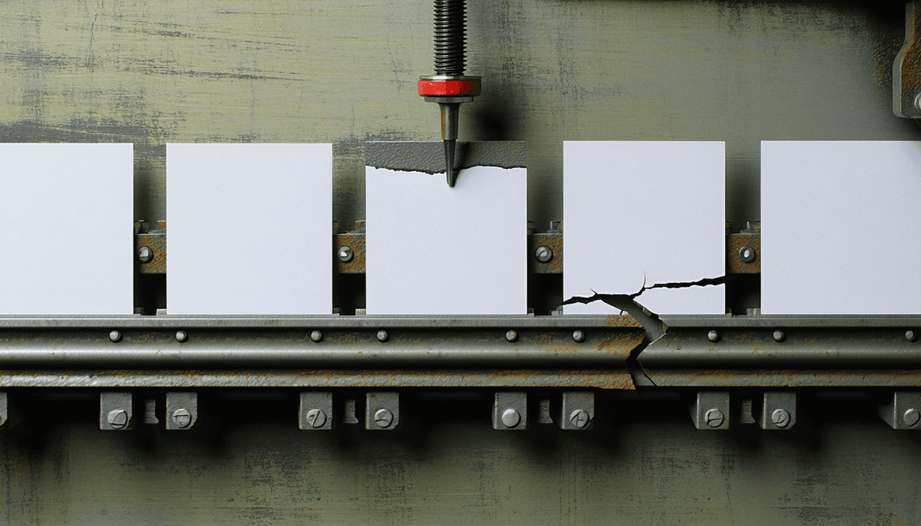 Illustration accompanying AI's damage shows up at review, and a single approver has nothing downstream to catch it