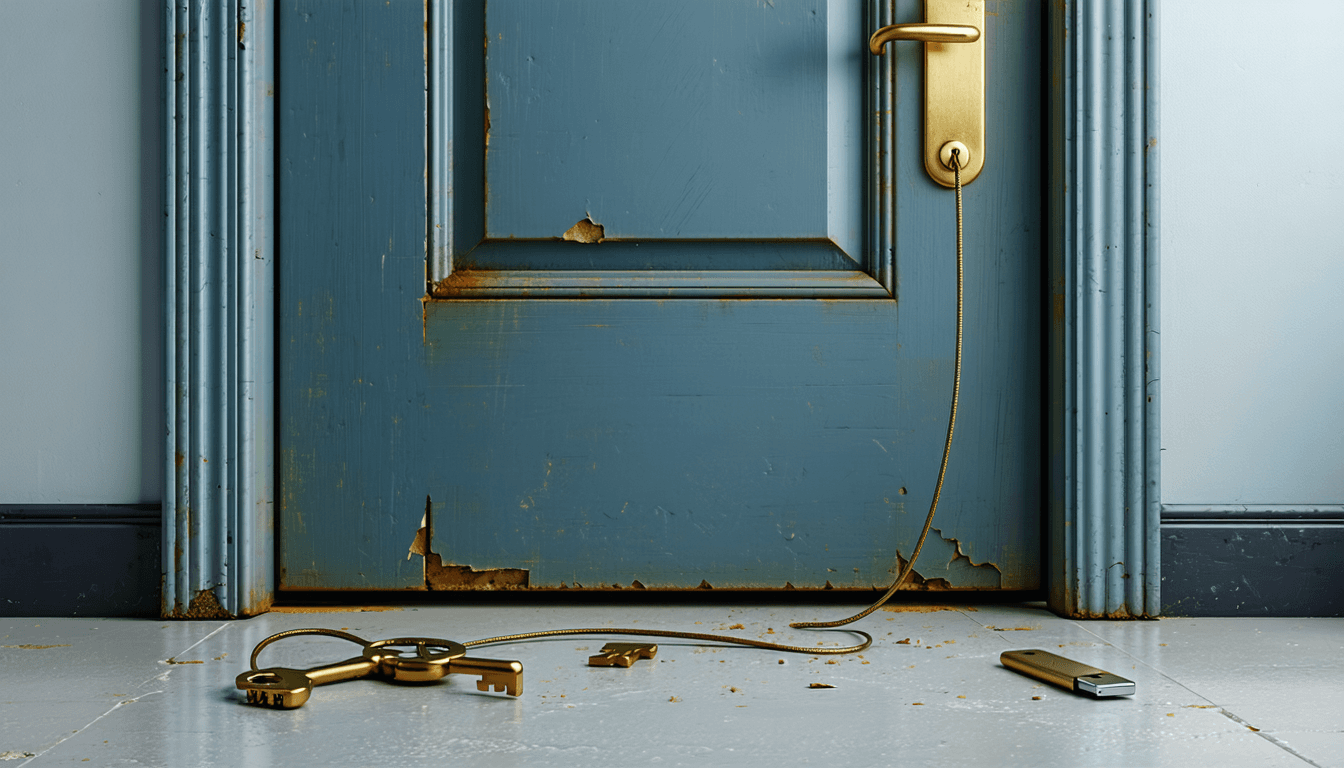 Illustration accompanying Passkey enrollment becomes a persistence trick: $10,000 kit outlives the password reset