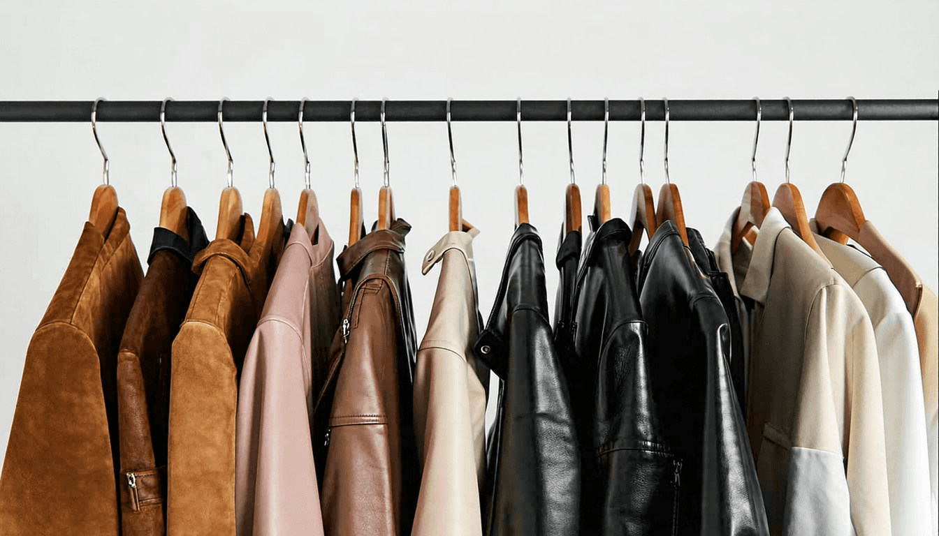 Illustration accompanying Suede up 124%, leather up tenfold: Korea's fall outerwear buy is a mix problem