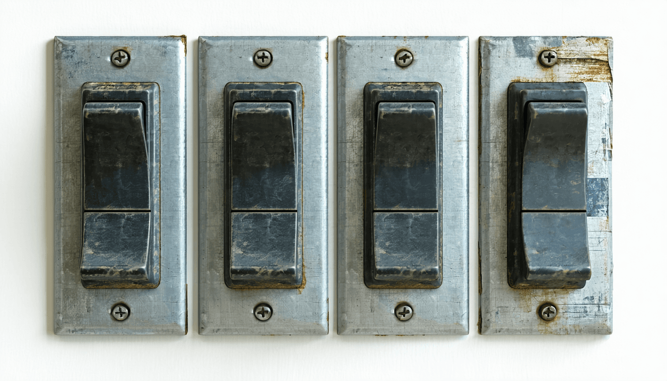 Illustration accompanying Atlassian's full AI opt-out costs an Enterprise upgrade: three of four tiers can't switch metadata off