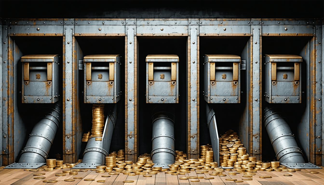 Illustration accompanying Five curators, $11.29B: the vault market where diversifying buys the same risk twice