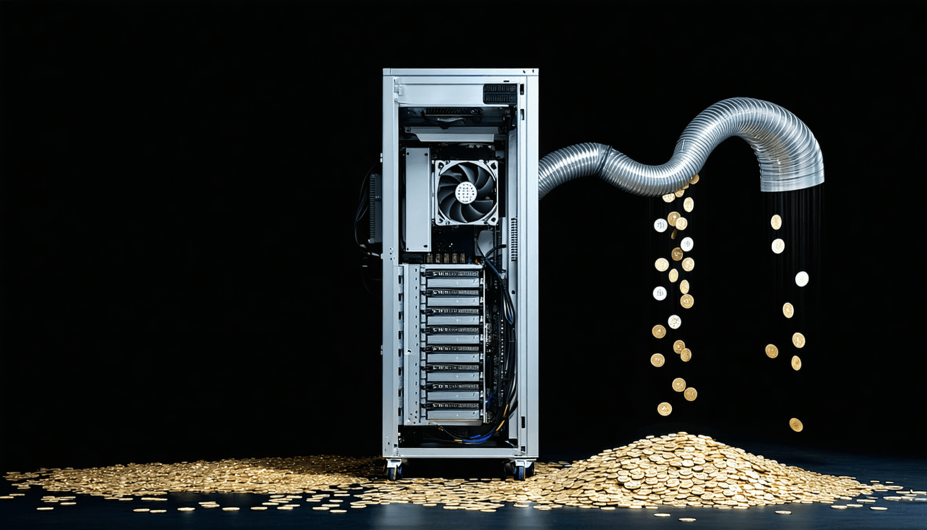 Illustration accompanying The $24M "AI mining" Ponzi: the wrapper was new, the payment schedule was not