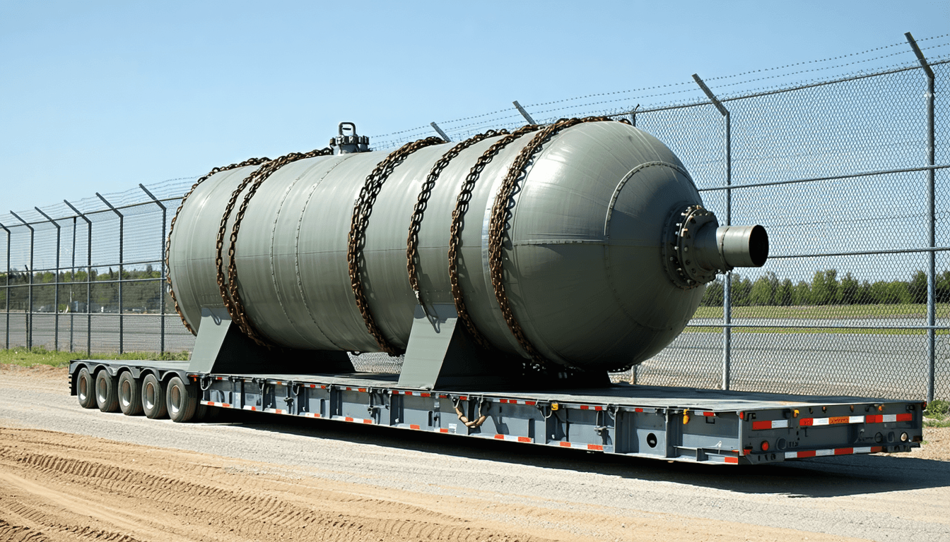 Illustration accompanying Antares to build, own and operate Fort Bragg reactors, with the Army paying on milestones