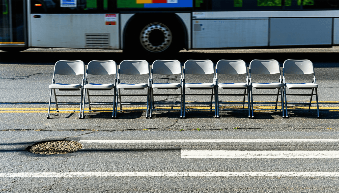 Illustration accompanying Transit's cost disease is a goals problem: $20m of bike path for 13 people at a meeting