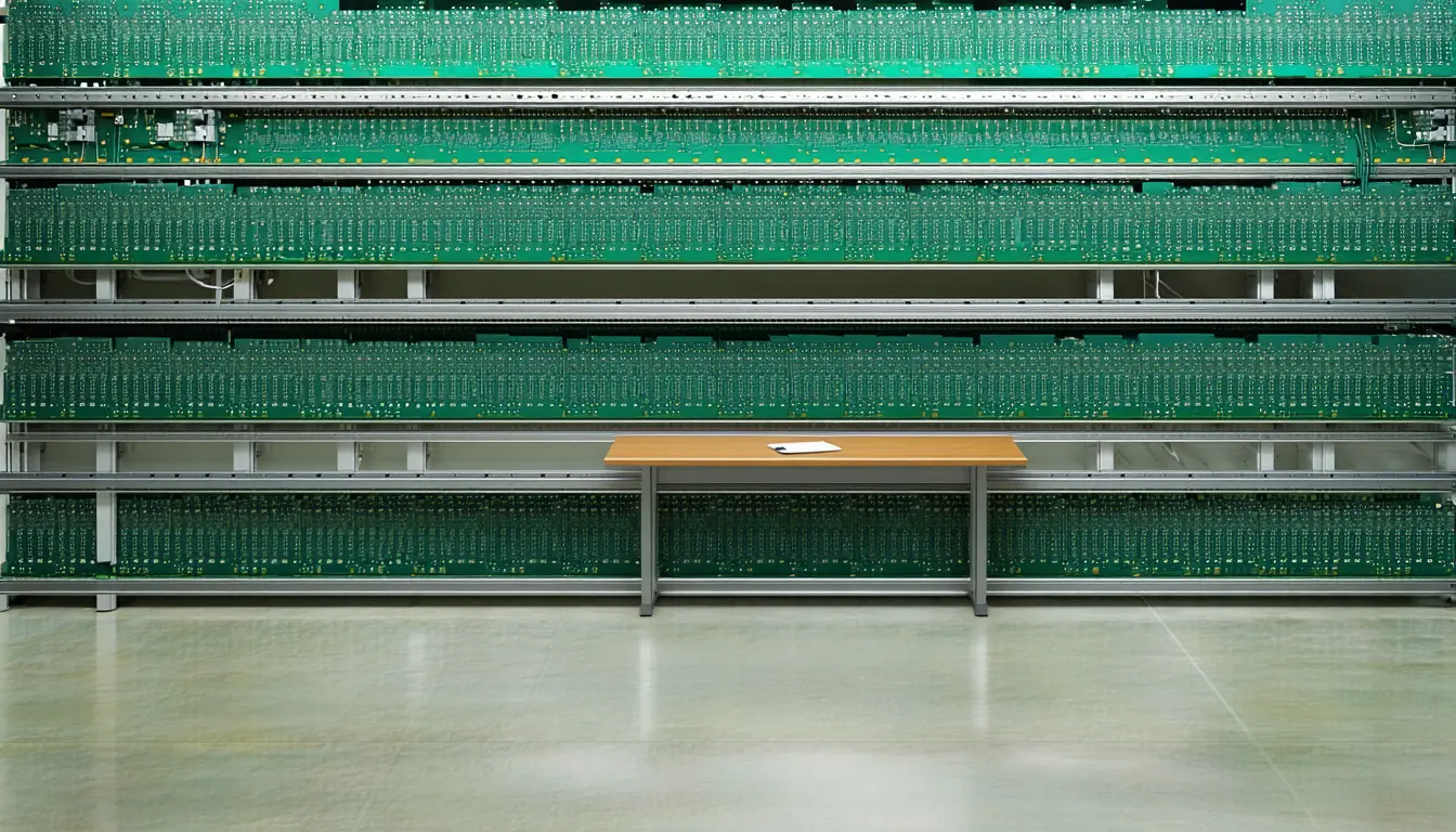 Illustration accompanying 41% more bugs, no extra throughput: the review desk nobody staffed