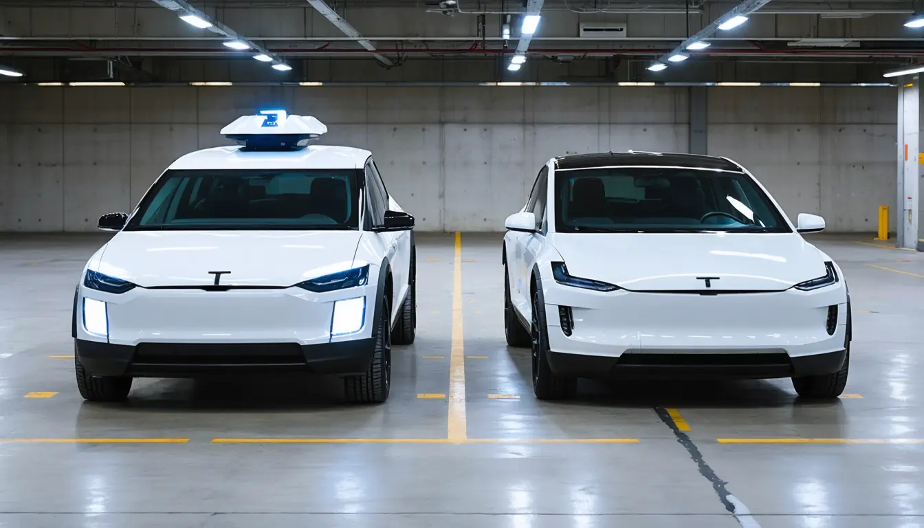 Illustration accompanying Waymo puts its 200 million driverless miles up against the Cybercab's cameras
