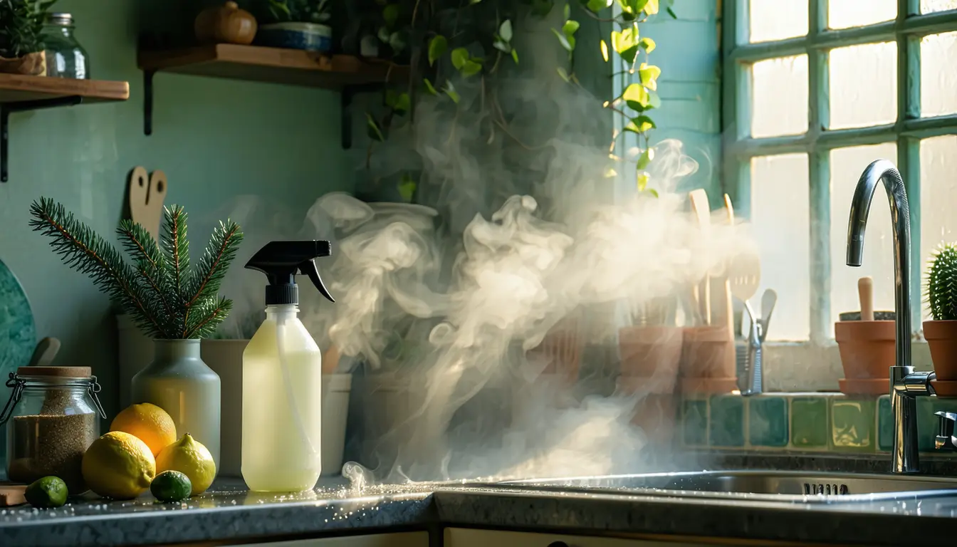 Illustration accompanying Scented cleaners give a roadside lung dose, and 'natural' formulas supply the same feedstock