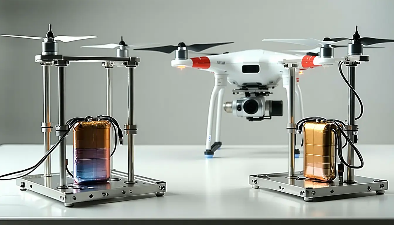 Illustration accompanying The 602.5 Wh/kg drone battery claim rests on two different cells