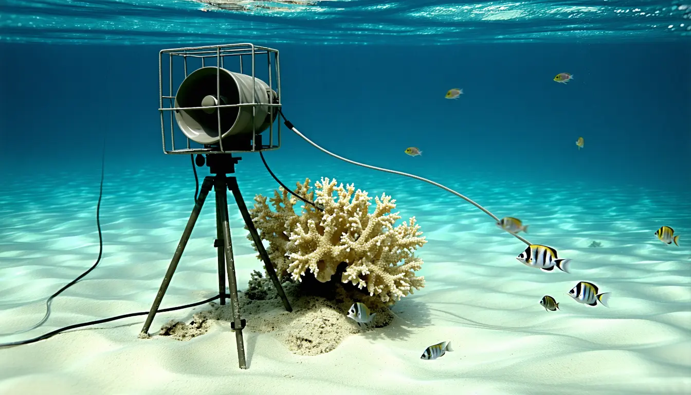 Illustration accompanying Motorboat playback cuts the share of young reef fish that escape a simulated strike by a third
