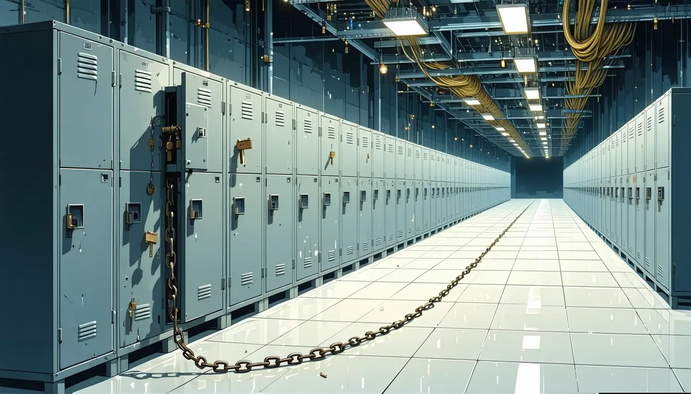 Illustration accompanying TeamPCP drained 78,330 secrets from 2,186 organizations' build pipelines in five days