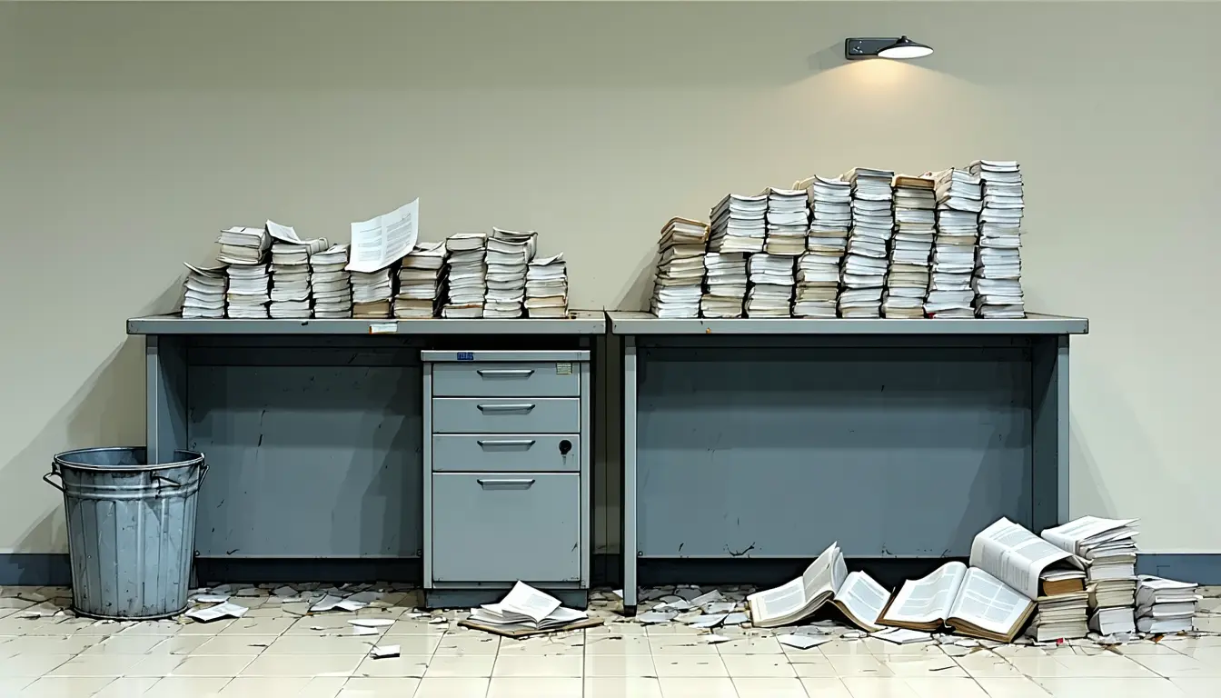 Illustration accompanying Local-government lawyers say AI-drafted complaint surge could require doubling staff