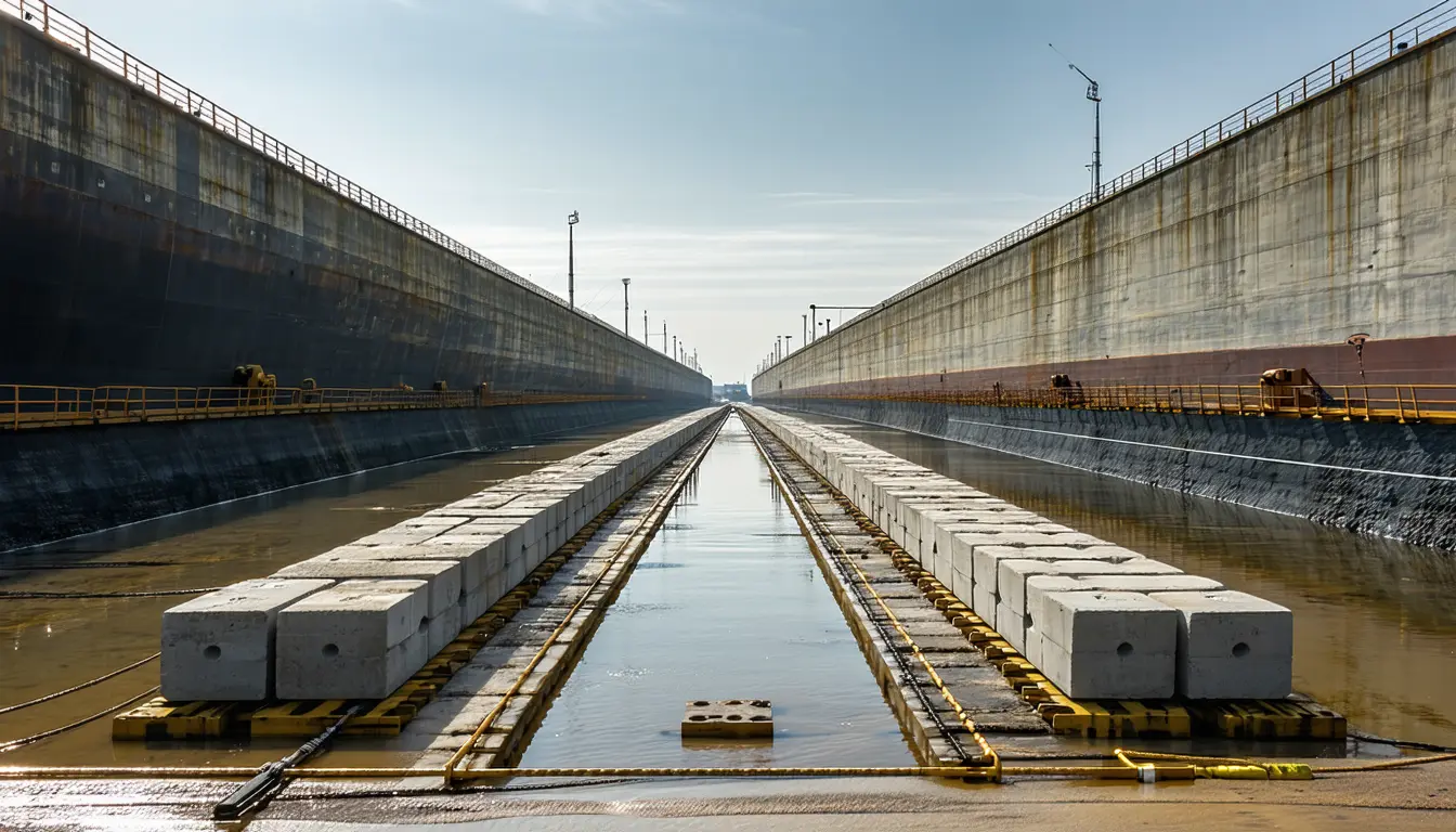 Illustration accompanying newcleo dates its floating 200 MWe reactor barge to 2036