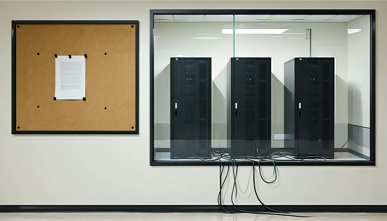 Illustration accompanying A White House request deleted the public record of federal pre-release model testing