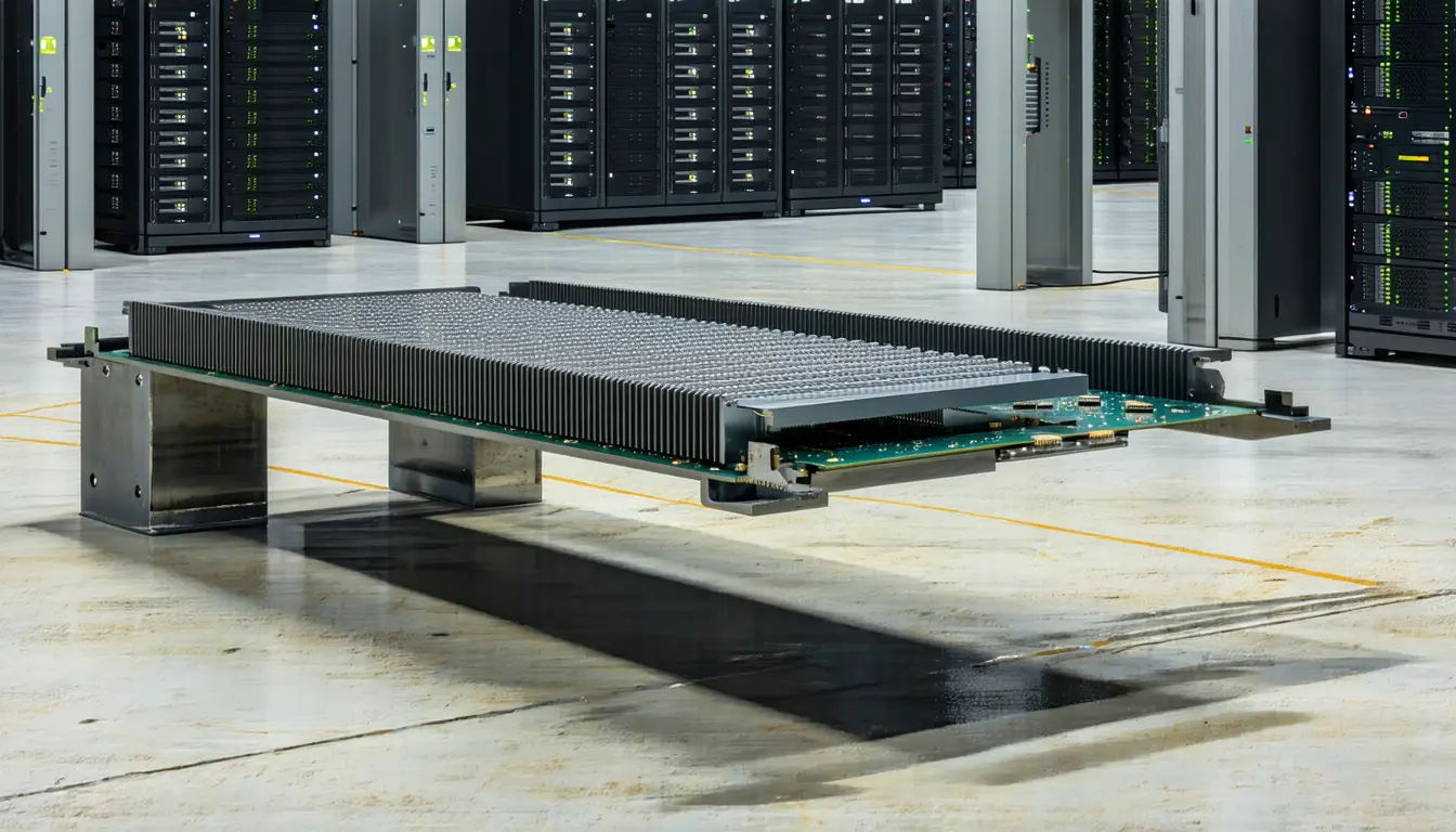 Illustration accompanying OpenAI's Broadcom ASIC buys GPU negotiating leverage before it deploys a single rack