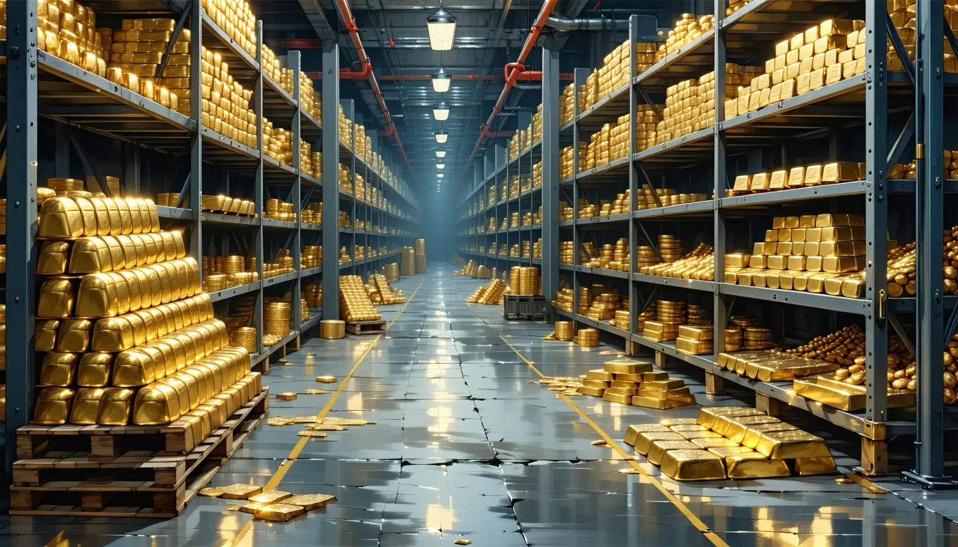 Illustration accompanying Tiny Treasury buyback announcement coincided with a 7 per cent gold surge in five days