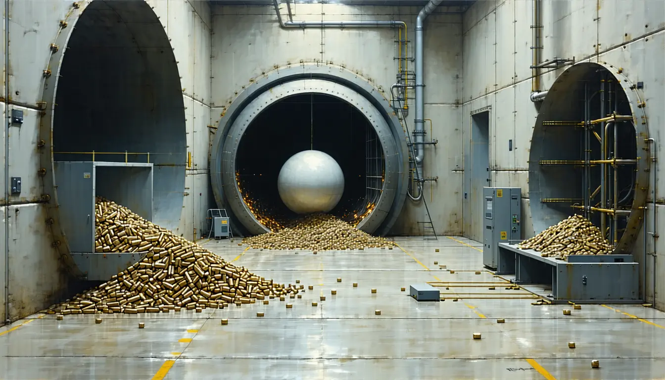 Illustration accompanying American Fusion's 500kW Texatron module would have to fire 128 times a second