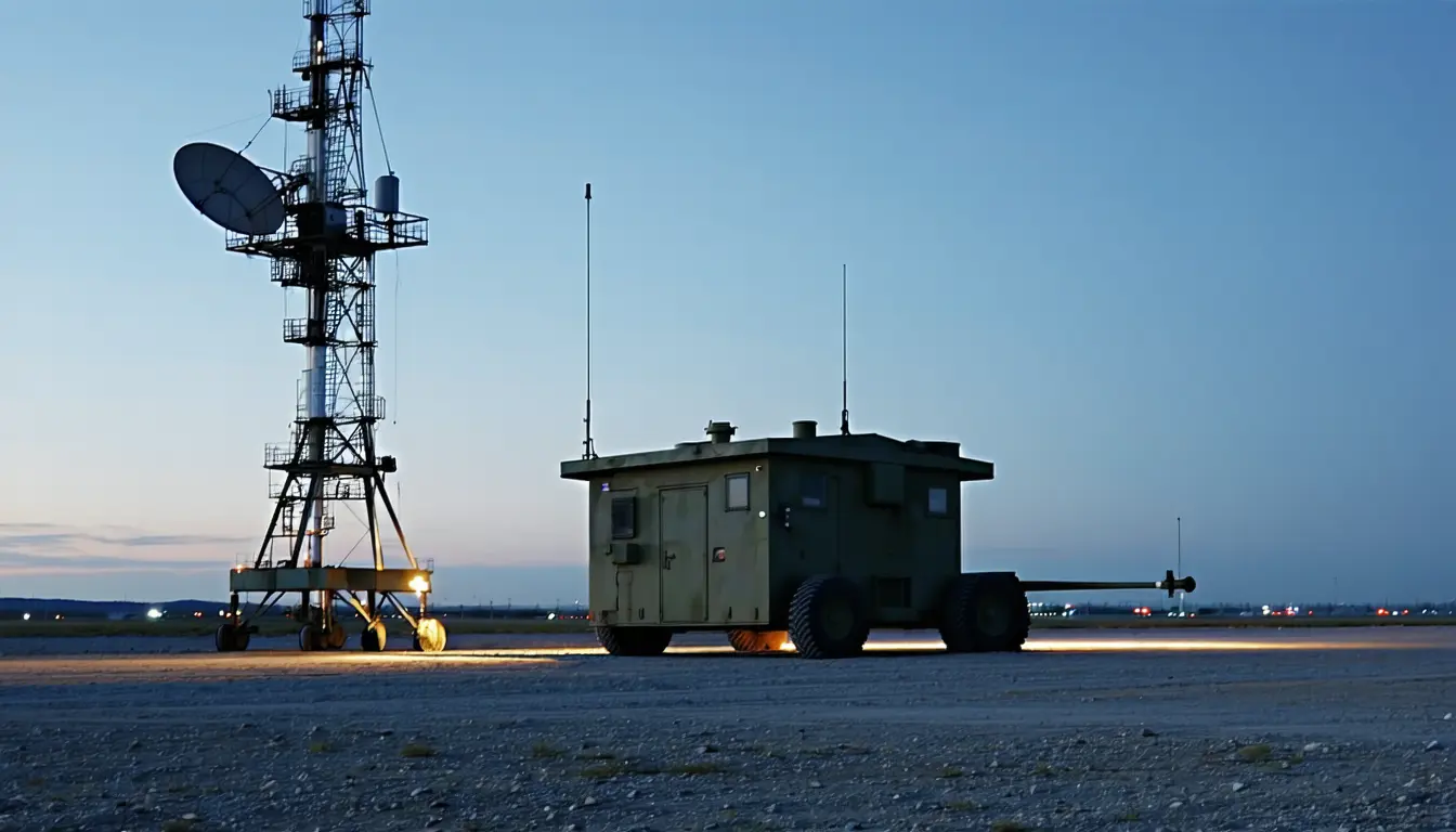 Illustration accompanying Hensoldt's passive radar feeds the Skymaster picture directing a live Skynex battery