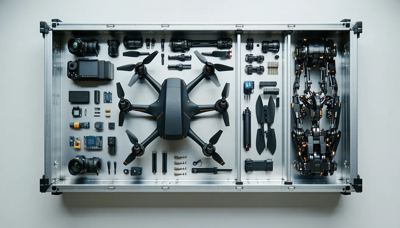 Illustration accompanying New drone tariffs set to take effect in September, with more component tariffs in 2027