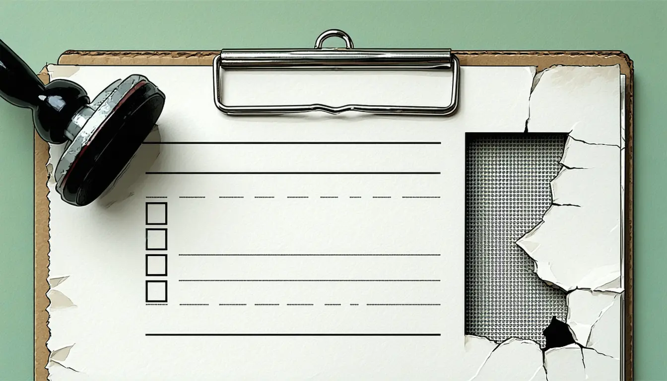 Illustration accompanying A hackathon agent refuses to tick a form item until the question is actually answered