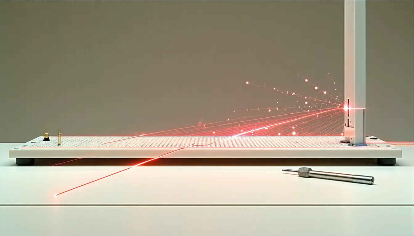 Illustration accompanying Agent-written code restored QuEra's drifting lasers in 695 of 700 fault trials