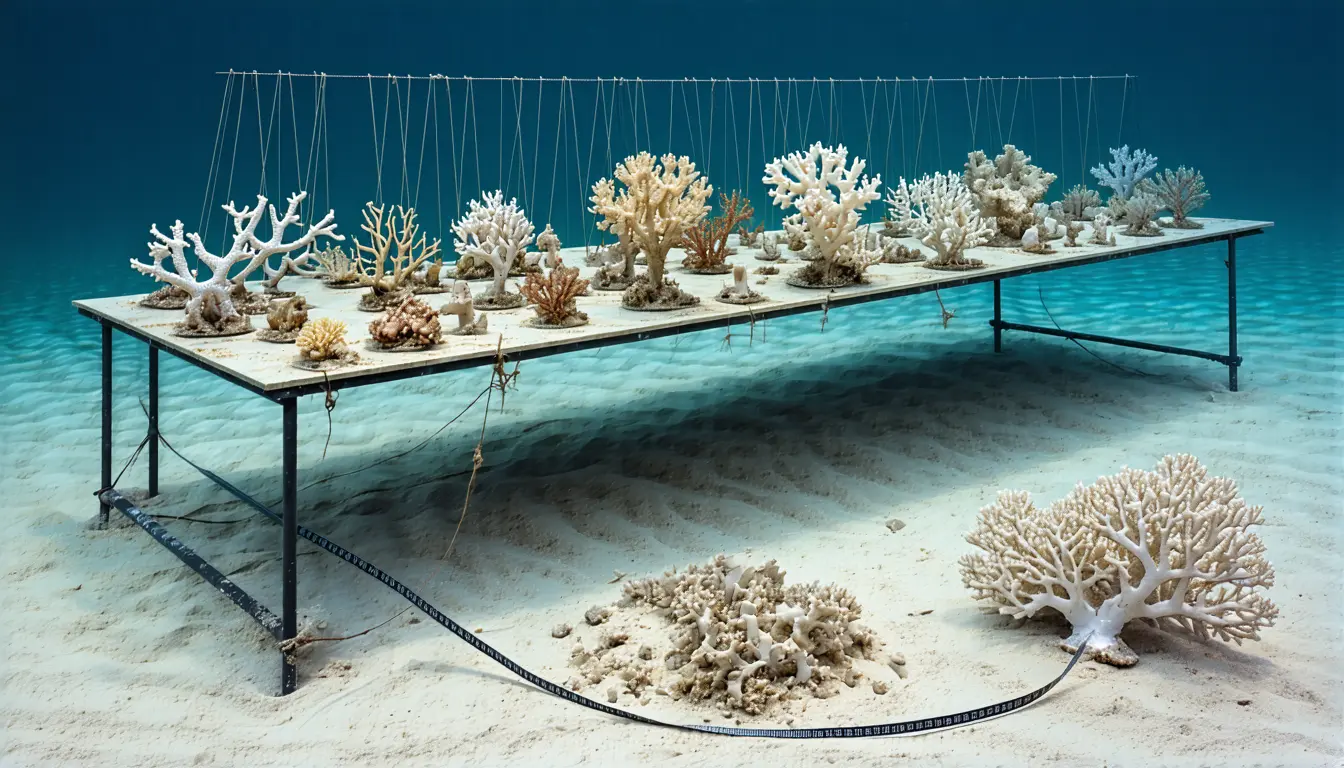 Illustration accompanying Mass bleaching now outpaces the five years corals need to start reproducing