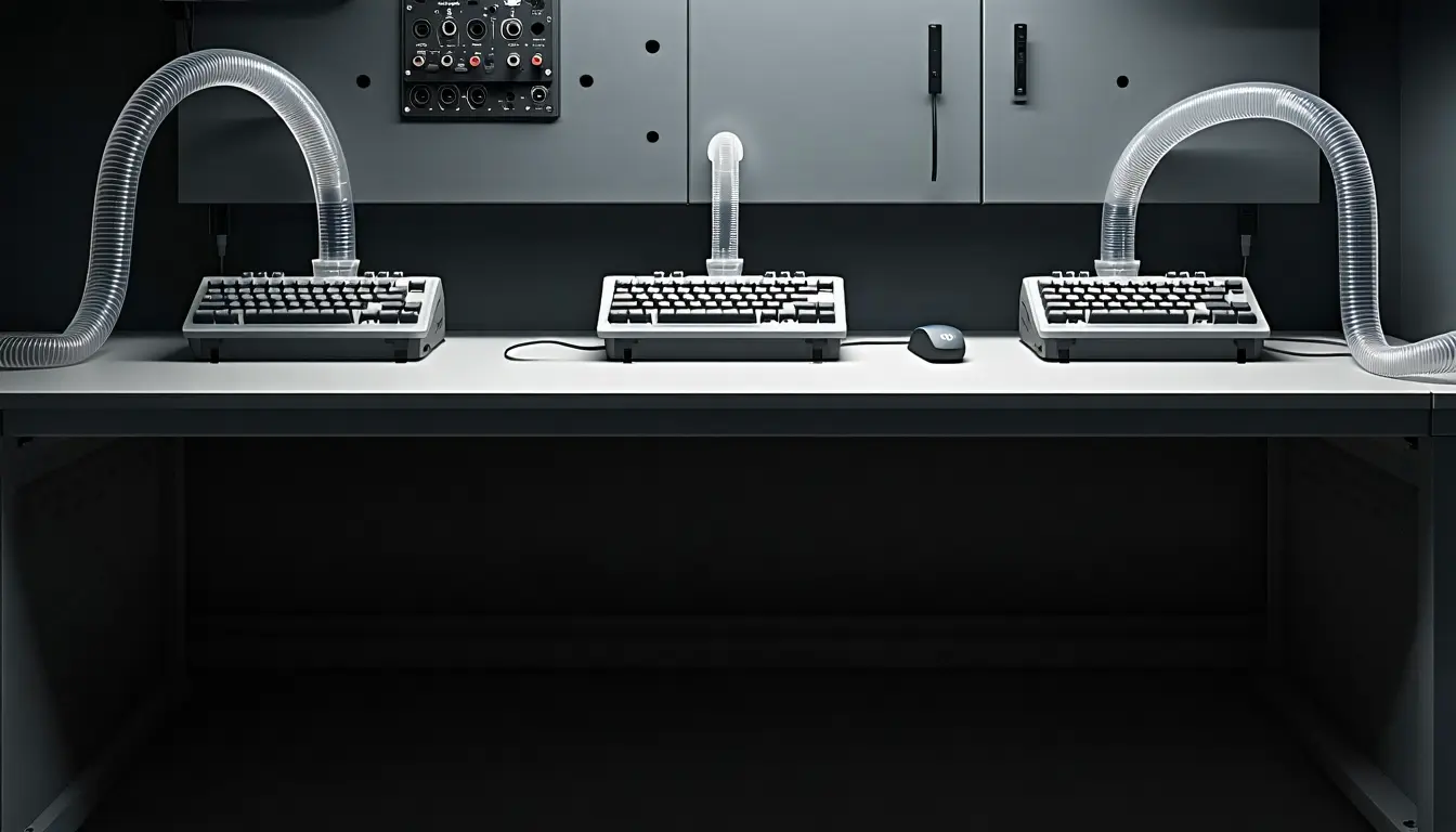 Illustration accompanying A month of side-by-side use sorts Cursor, Copilot and Claude Code into three different jobs