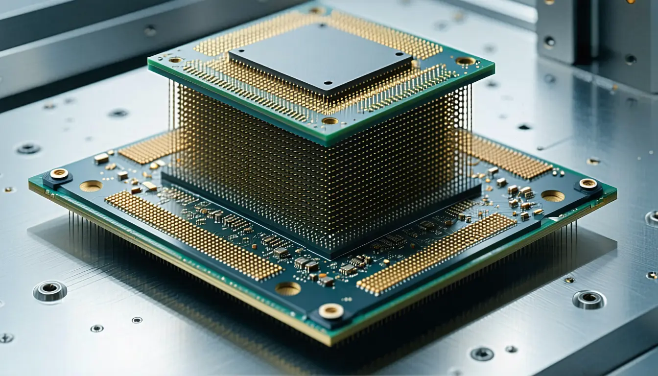Illustration accompanying JEDEC's taller stack allowance buys microbumps one more HBM generation