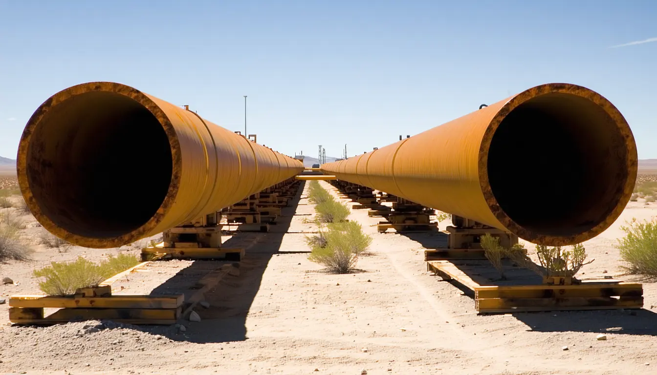 Illustration accompanying Midstream giants pay billions to expand Permian gas footprint as pipeline buildouts aim to ease bottleneck