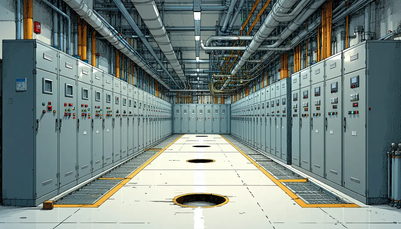 Illustration accompanying UK bill would let ministers bar named technology suppliers from critical infrastructure